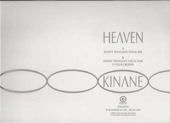 Kinane - Heaven (Danny Tenaglia Mixes) - Used Vinyl Record 12 image 1