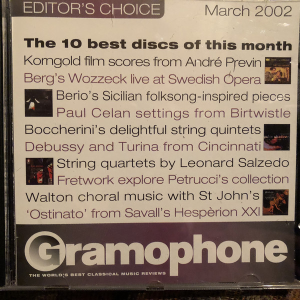 Various - Gramophone Editor's Choice - March 2002 - CD image 1