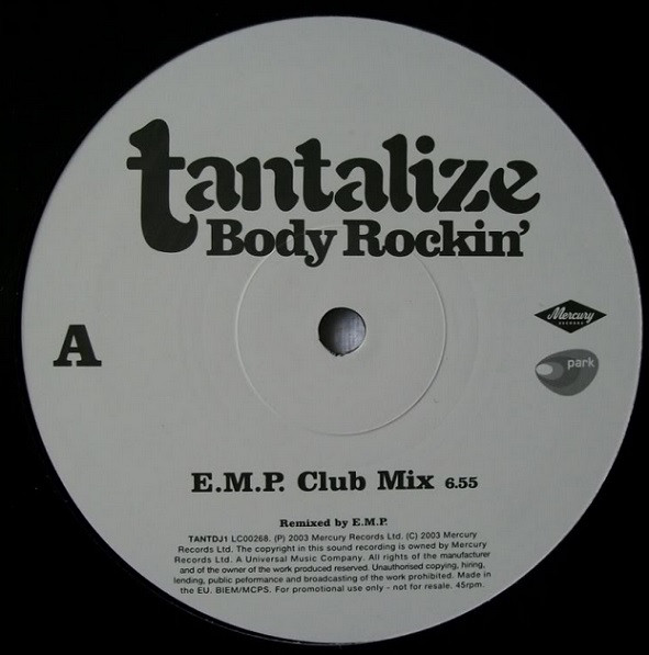 Tantalize - Body Rockin' - Vinyl Record 12" image 1