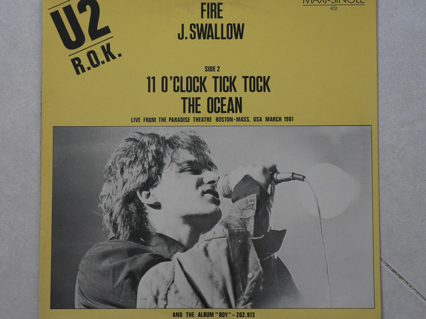 U2 - Fire - Used Vinyl Record image 1