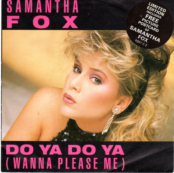 Samantha Fox - Do Ya Do Ya (Wanna Please Me) - Used Vinyl Record 7" image 1
