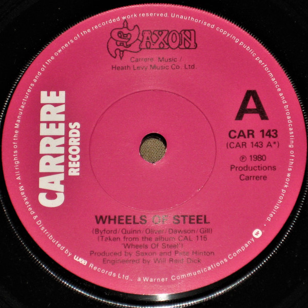Saxon - Wheels Of Steel - Used Vinyl Record 7" image 1