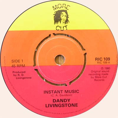 Dandy Livingstone - Instant Music / Living In SUS - Used Vinyl Record 7 image 1