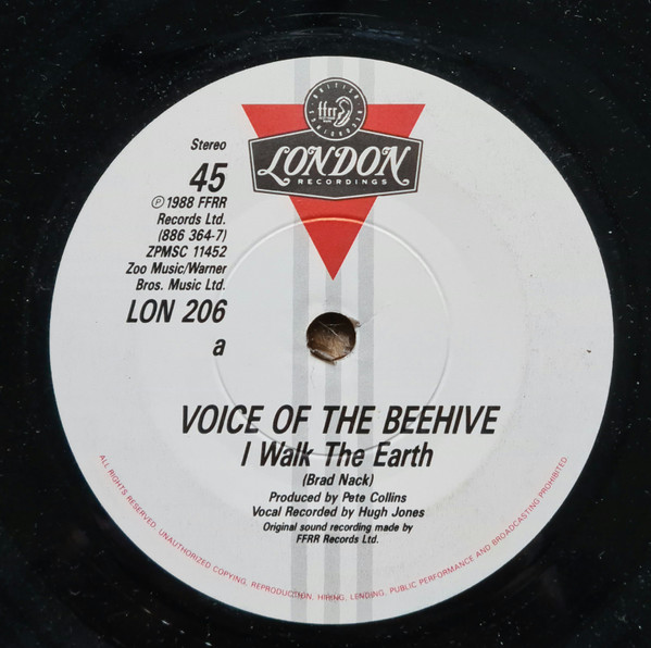 Voice Of The Beehive - I Walk The Earth - Used Vinyl Record 7" image 1