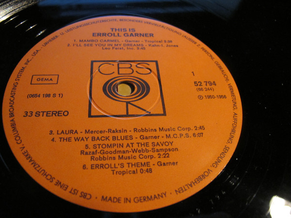 Erroll Garner - This Is - Used Vinyl Record image 1