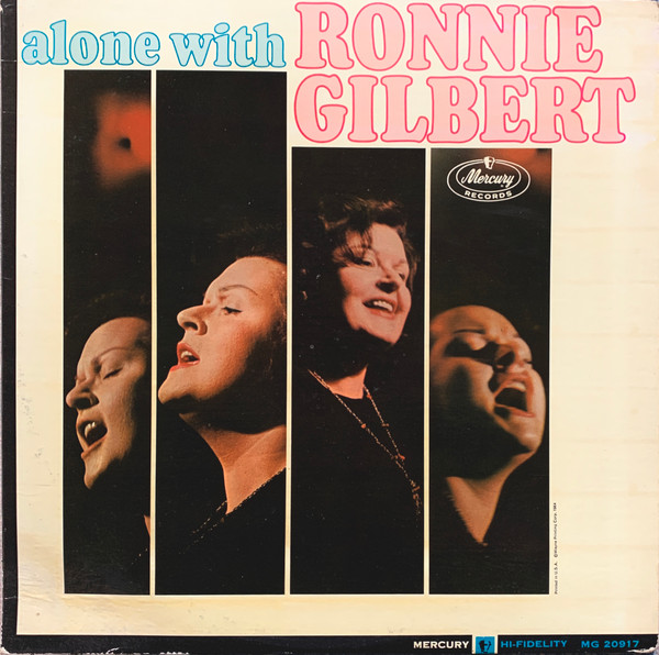 Ronnie Gilbert - Alone With - Used Vinyl Record image 1
