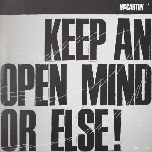 McCarthy - Keep An Open Mind Or Else - Used Vinyl Record 12" image 1