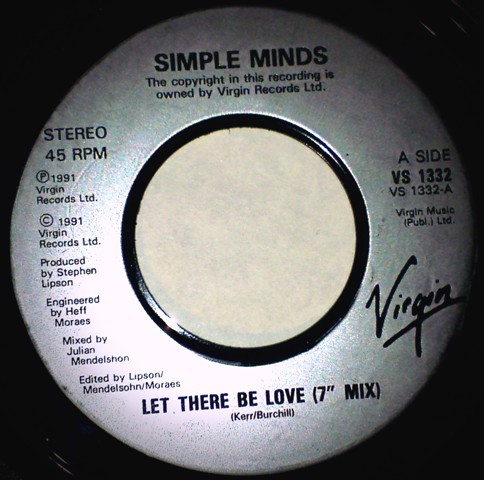 Simple Minds - Let There Be Love - Used Vinyl Record 7" image 1