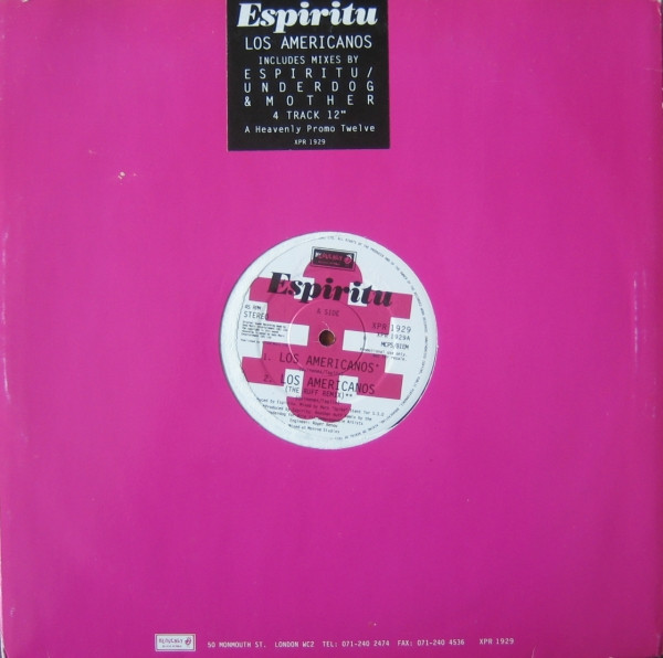 Espiritu - Los Americanos - Used Vinyl Record 12" image 1