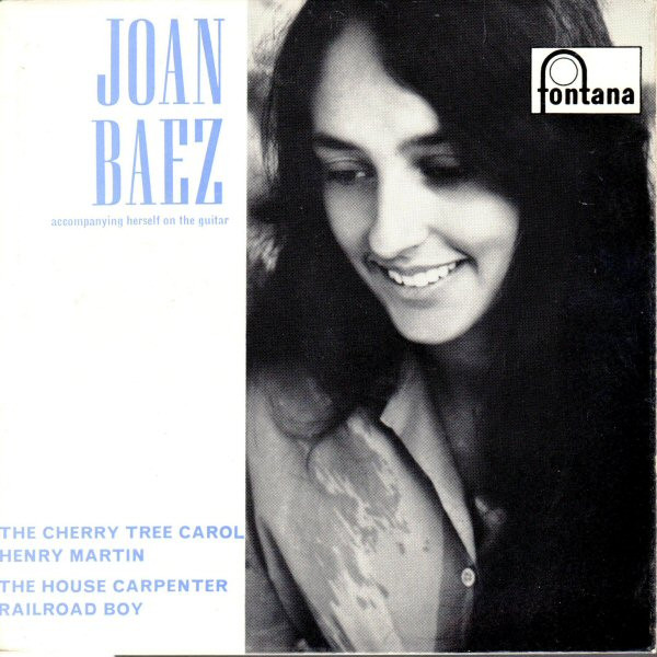 Joan Baez - Cherry Tree Carol - Used Vinyl Record 7" image 1
