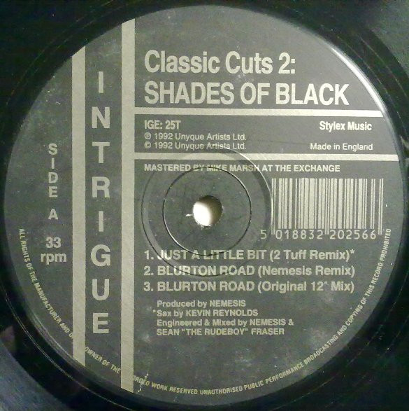 Shades Of Black - Classic Cuts 2 - Used Vinyl Record 12" image 1