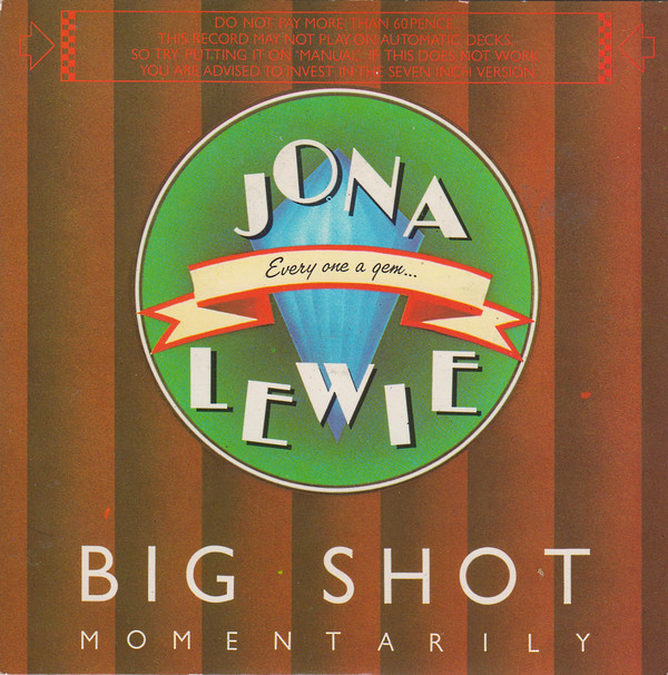 Jona Lewie - Big Shot - Momentarily - Used Vinyl Record 6" image 1