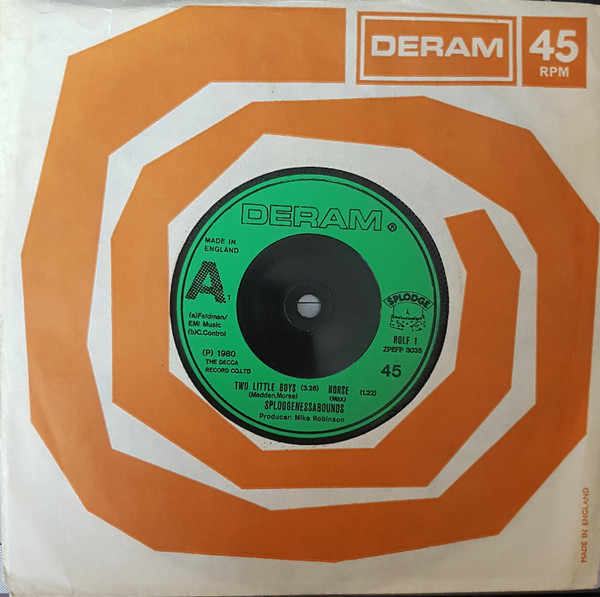 Splodgenessabounds - Two Little Boys - Used Vinyl Record 7" image 1
