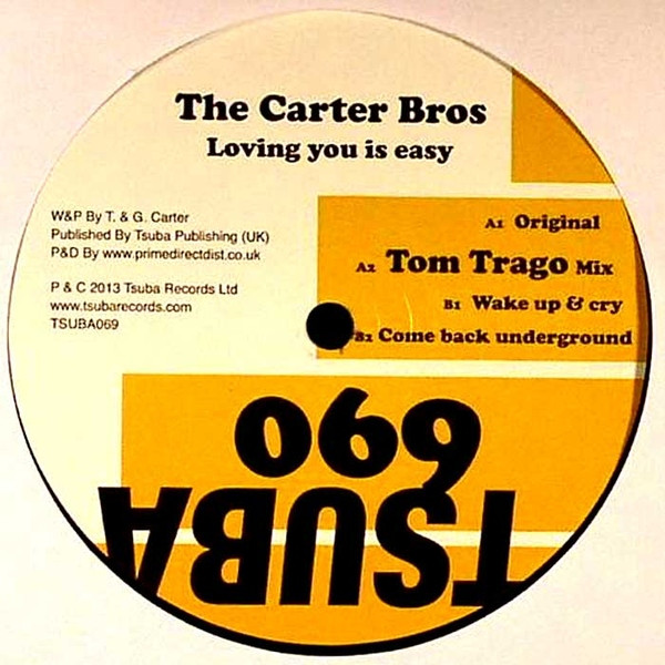 Carter Bros - Loving You Is Easy - Vinyl Record 12" image 1