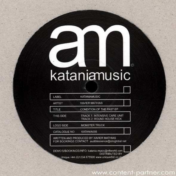 Xavier Mathias - Condition Of The Past EP - Vinyl Record 12" image 1