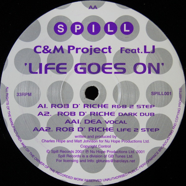 C & M Project - Life Goes On - Used Vinyl Record 12" image 1