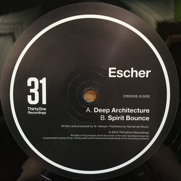 Escher - Deep Architecture / Spirit Bounce - Vinyl Record 12" image 1