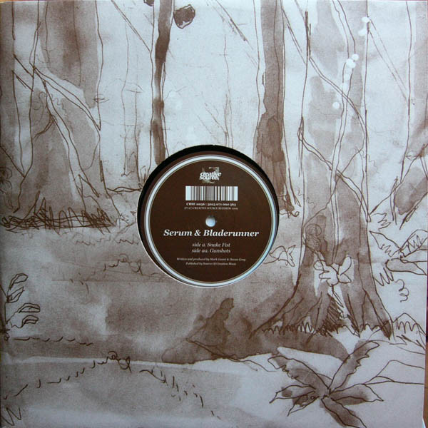 Serum & Bladerunner - Snake Fist / Gunshots - Vinyl Record 12" image 1