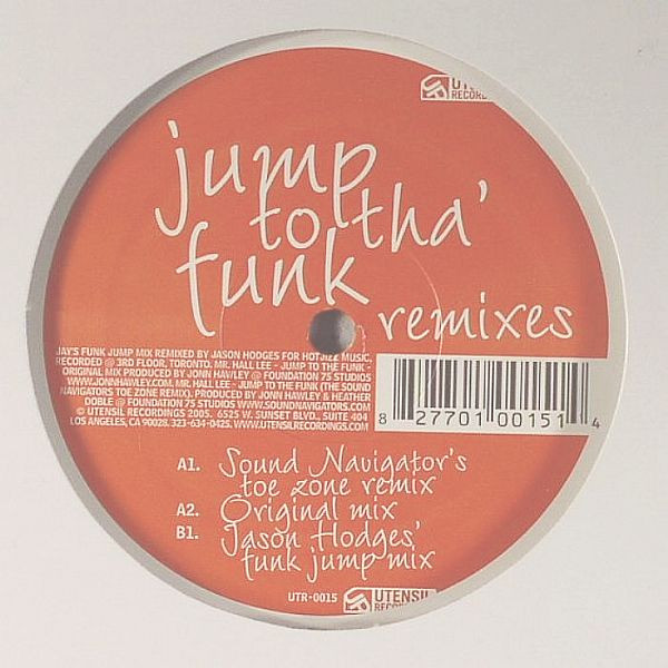 Mr. Hall Lee - Jump To Tha' Funk (Remixes) - Used Vinyl Record 12" image 1