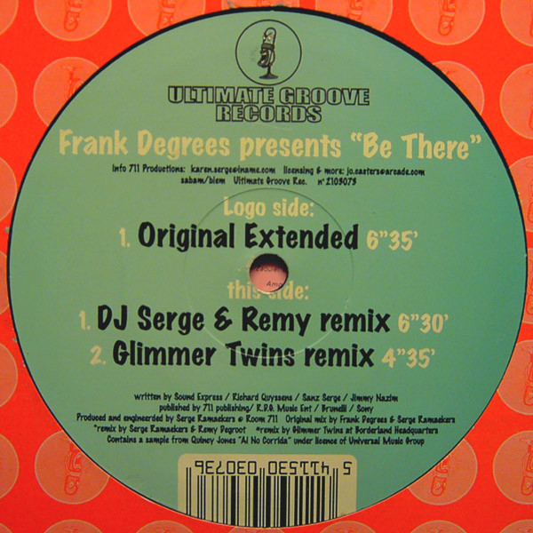 Frank Degrees - Be There - Used Vinyl Record 12" image 1