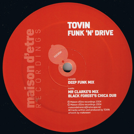 Tovin - Funk 'N' Drive - Vinyl Record 12" image 1
