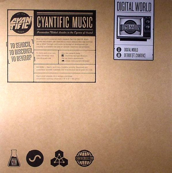 Dimension - Digital World / Detroit - Vinyl Record 12" image 1
