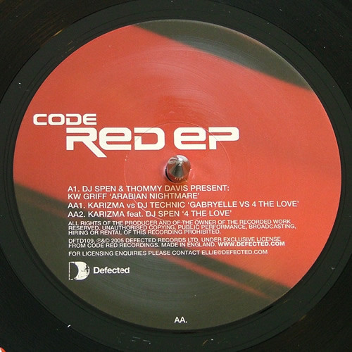 Various - Code Red EP - Vinyl Record 12" image 1