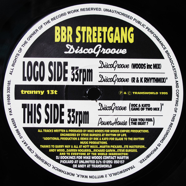 BBR Streetgang - Disco Groove - Used Vinyl Record 12" image 1