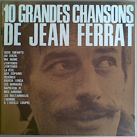Jean Ferrat - 10 Grandes Chansons De - Used Vinyl Record image 1