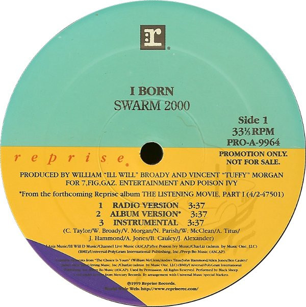 I-Born - Swarm 2000 / I Know - Used Vinyl Record 12" image 1