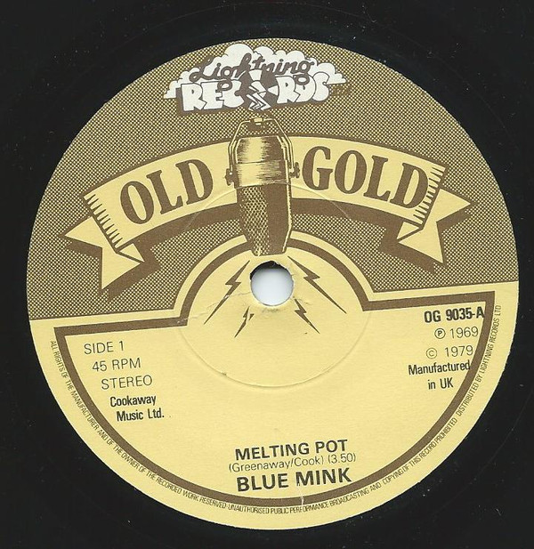 Blue Mink - Melting Pot / Gimme Reggae - Used Vinyl Record 7" image 1