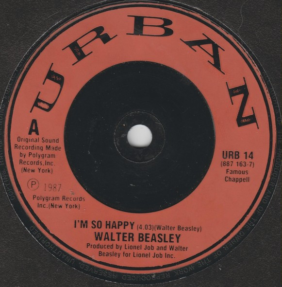 Walter Beasley - I'm So Happy - Used Vinyl Record 7" image 1