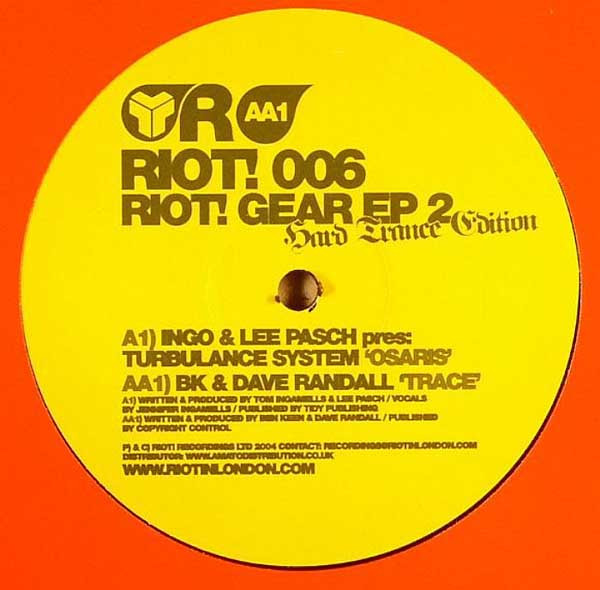 Ingo - Riot! Gear EP 2 (Hard Trance Edition) - Used Vinyl Record 12" image 1