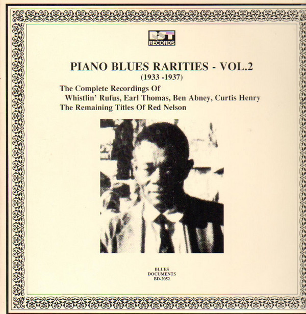 Various - Piano Blues Rarities Vol. 2 (1933-1937) - Used Vinyl Record image 1
