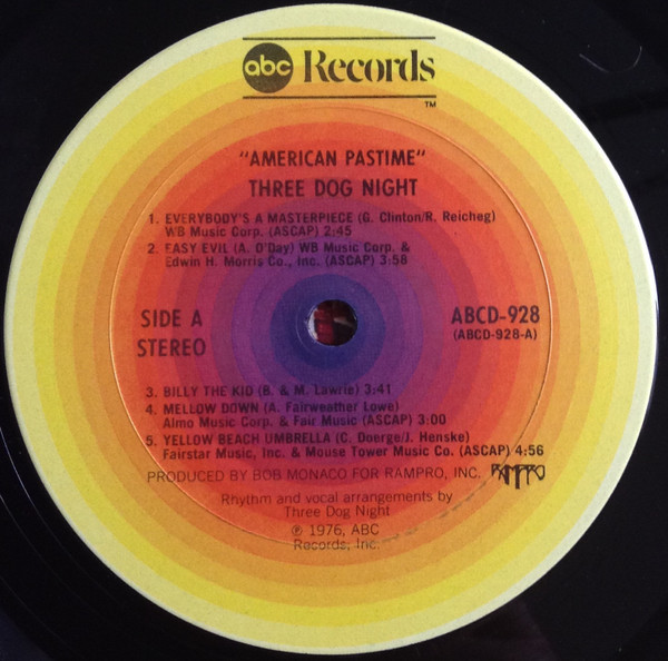 Three Dog Night - American Pastime - Used Vinyl Record image 7