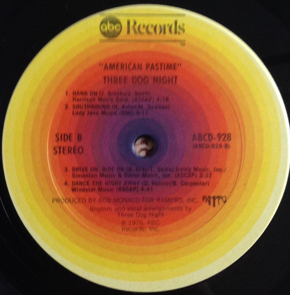 Three Dog Night - American Pastime - Used Vinyl Record image 8
