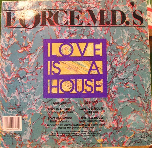 Force MD's - Love Is A House - Used Vinyl Record 12" image 2
