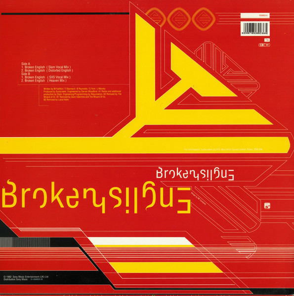 Sunscreem - Broken English - Used Vinyl Record 12" image 2