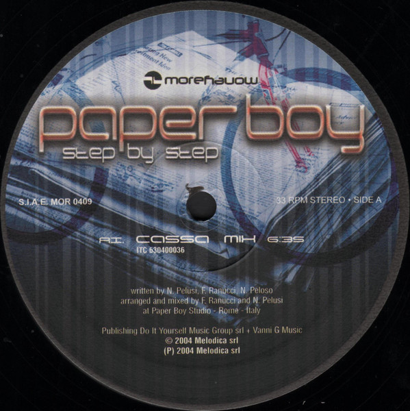 Paper Boy - Step By Step - Used Vinyl Record 12" image 2