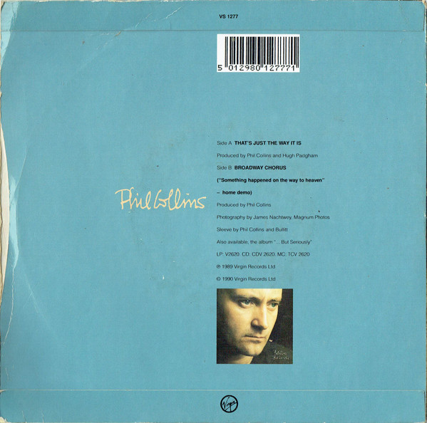 Phil Collins - That's Just The Way It Is - Used Vinyl Record 7" image 2