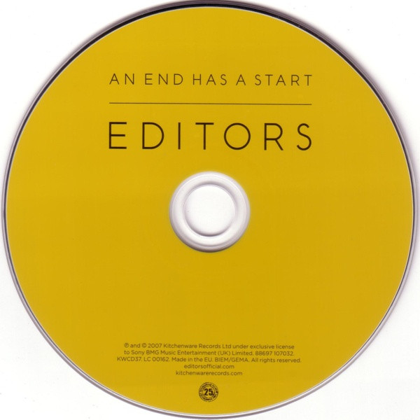Editors - An End Has A Start - Used CD image 3