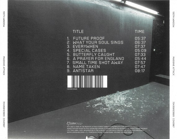 Massive Attack - 100th Window - CD image 2