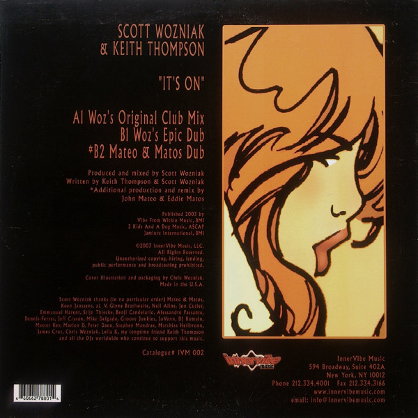 Scott Wozniak - It's On - Used Vinyl Record 12" image 2