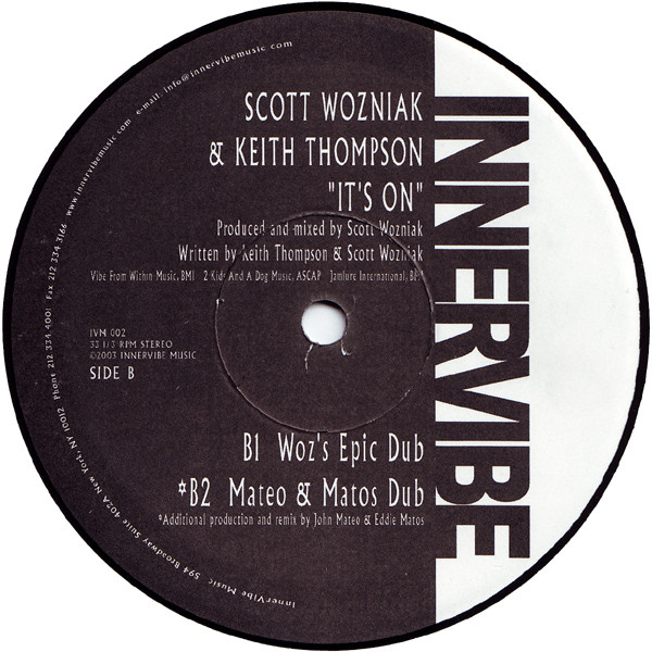 Scott Wozniak - It's On - Used Vinyl Record 12" image 4