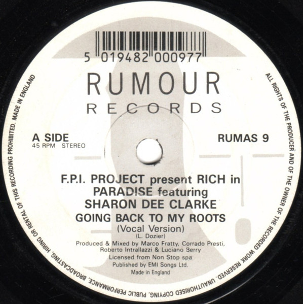 FPI Project - Rich In Paradise "Going Back To My Roots" - Used Vinyl image 3