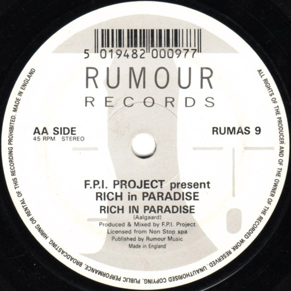 FPI Project - Rich In Paradise "Going Back To My Roots" - Used Vinyl image 4