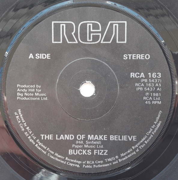 Bucks Fizz - Land Of Make Believe - Used Vinyl Record 7" image 3