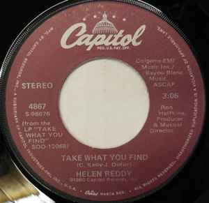 Helen Reddy - Take What You Find - Used Vinyl Record 7" image 1