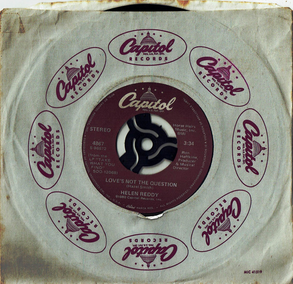 Helen Reddy - Take What You Find - Used Vinyl Record 7" image 4
