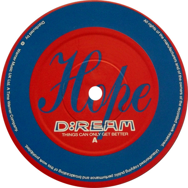 D:Ream - Things Can Only Get Better - Used Vinyl Record 12" image 5
